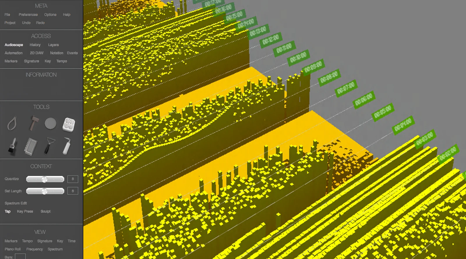 A landscape screen capture of the Belexes software with a close-up of its interface.